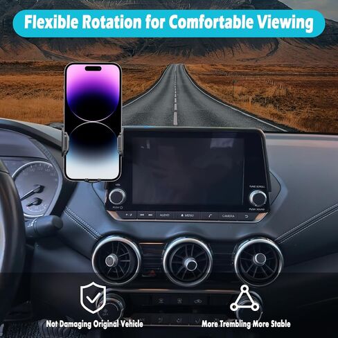 Car Phone Holder Fits for Nissan Rogue 2021-2025/2019-2025 Altima/2020-2025 Sentra(Only fit for 8-Inch Screen),Thick Cases Friendly,Cell Phone Mount for 4-7 in Phones in Saudi Arabia