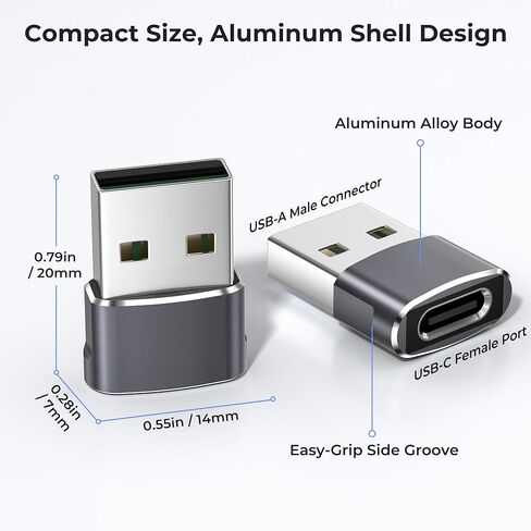 Basesailor USB to USB C Adapter Bundle with USB Coupler,Compatible with iPhone 17 17e Pro Max,16 15,Apple Watch iWatch,MacBook in Saudi Arabia