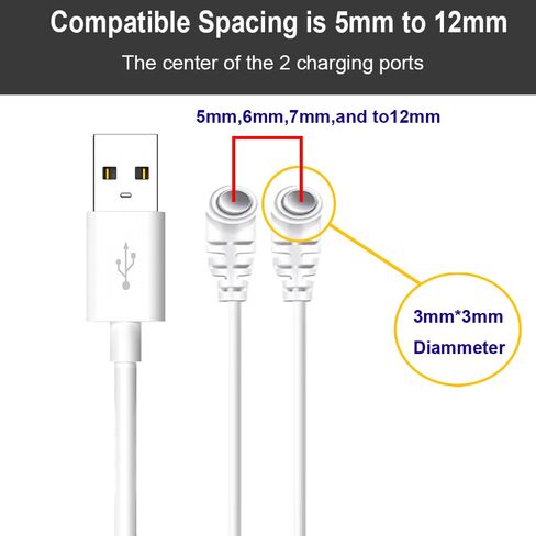 سلك بديل لكابل شحن USB مغناطيسي عالمي ذو 2 دبوس للأجهزة in Kuwait