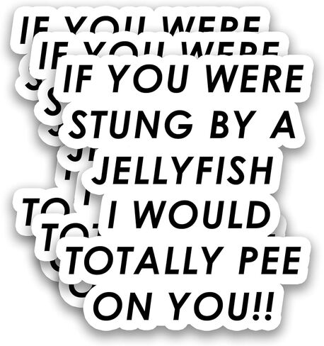 (3Pcs) Funny Friendship Stickers - If You were Stung - Sarcastic Best Friend Humor Vinyl Decal, Gag Gift for Bestie Adult Humor Sticker for Birthday, Laptop Water Bottle Scrapbook Phone, 3" x 2.8" in Saudi Arabia