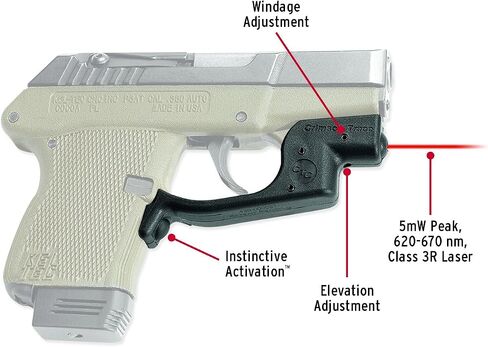 Crimson Trace LG-430 Laserguard Red Laser Sight for KEL-TEC P3AT and P32 Pistols in Saudi Arabia