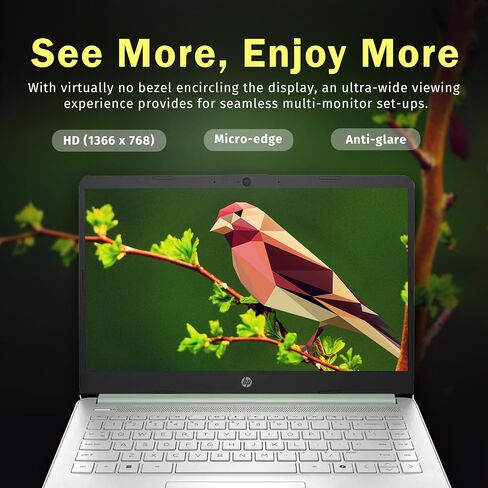 HP Stream 14" HD Laptop for Student & Business, Intel Processor N150, 16GB RAM, Intel Graphics, 288GB Storage(128GB UFS+160GB Docking Station Set),1 Year Office 365, Copilot, Wi-Fi 6, Win 11 S, Green in Kuwait