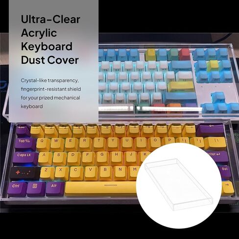 Durable Clear Acrylic Keyboard Cover for 108 Keys in Saudi Arabia
