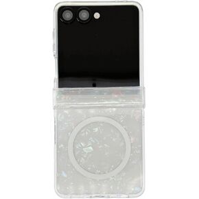 NiceKing for Galaxy Z Flip 7 Case with MagSafe, Colorful Seashells Magnetic Phone Case for Samsung Galaxy Z Flip7 Zflip7 Hard Acrylic Plastic Protective Cove in Saudi Arabia