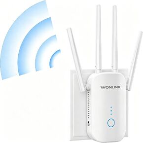 WiFi Extender Signal Booster,1200Mbps WiFi Repeater (White) in Saudi Arabia
