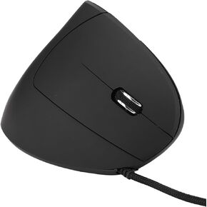 Ergonomic Vertical Gaming Mouse,800‑1200‑2000‑3200 DPI Adjustable Optical LED, Smart Connection, Gaming Mouse, Plug and Play, for (Black) in Kuwait