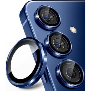 CloudValley for Samsung Galaxy S26 Camera Lens Protector Bling, 9H Tempered Glass + Aluminum Alloy Lens Protective Ring [Glitter Decoration] Ultra-HD Tempered Glass Cover,Glitter Colorful in Saudi Arabia