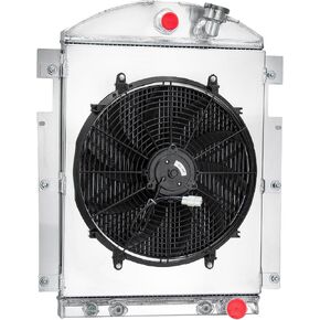 Automotive Replacement Engine Radiators 3 Row Radiator Shroud Fan For Chevy Truck V8 Conversion 1937 1938 Aluminum Radiator Fan in Saudi Arabia