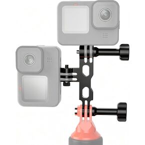Aluminum Horizontal Vertical Dual Camera Mount for GoPro Hero 13/12/11/10/9 in Saudi Arabia