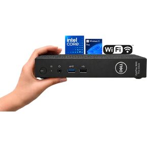 Dell OptiPlex Thin Client Business Mini PC, Intel Pentium N6005 Quad-Core CPU, 8GB RAM, 128GB SSD, Ultra-Compact Desktop for Everyday Use, Dual 4K Display Support, Wired KB&Mouse, Windows 11 Pro in Saudi Arabia
