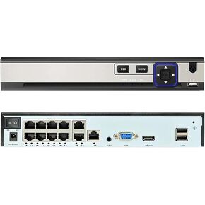 1 PCS 8CH/4CH 8MP H.265 PoE Video Recorder(1T,8CH) in Saudi Arabia