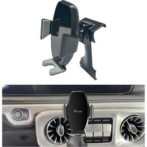 Car Phone Holder for Mercedes Benz G-Class 2019-2024 G Wagon G550 G500 AMG G63 G55 W463, Right Air Vent Phone Mount, Does Not Block Air Vent or Buttons, Stable Clamp Design, Mercedes Benz Accessories in Kuwait