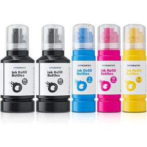 OFFICENTER Compatible Ink Refill Bottles for ET2760 ET-4760 ET2750 ET-3760 ET-2850 ET-15000 ST-4000 ST-2000 ET-3710 ET-3850 ET-3750 ET-4850 ET-3830 ET4750 ET2700 ST3000 ET3700 Printer(2BK C M Y) in Saudi Arabia
