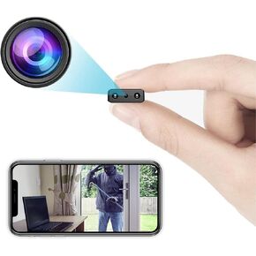 Mini Indoor Security Camera Wireless Home Camera Smart Small Outdoor WiFi Pet Cameras 1080P Tiny Nanny Cam Wide Angle Night Vision Home Indoor Outdoor Camara, No Need WiFi Camaras for House Security in Saudi Arabia