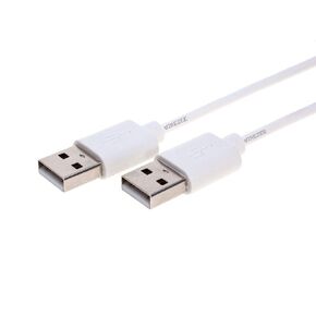USB 2.0 Type Cable A Male to A Male Black/White 3Ft, 6Ft, 10Ft, 15Ft (6FT, White) in Saudi Arabia