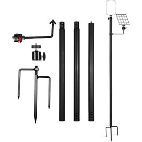 Camera Post Trail Camera Stakes Universal Camera Stand Mount Light Weight DIY Holder with Accessoried Outdoor for Farm Yard Garden (1, Black, 25-3) in Kuwait