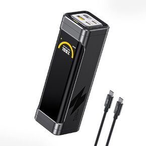 AOHI 25200 مللي أمبير 170 وات باور بانك للكمبيوتر المحمول، 100 وات أقصى مخرج USB-C PD 3.0 شاحن محمول، 90.72 وات في الساعة متوافق مع شركات الطيران لأجهزة iPad وiPhone 17 Pro Max وGalaxy وSteam Deck، رمادي in Kuwait