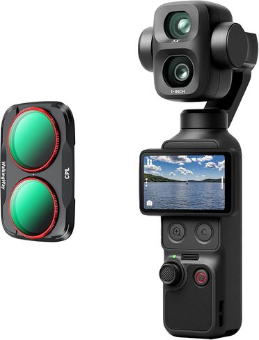 Walking Way Magnetic CPL Filter for DJI Osmo Pocket 4P & Xtra Muse2 Pro, Ultra-Thin Gimbal-Safe Optical Glass Lens Protector, 28-Layer Nano-Coated Anti-Glare Scratch-Resistant Filter Accessories in Saudi Arabia