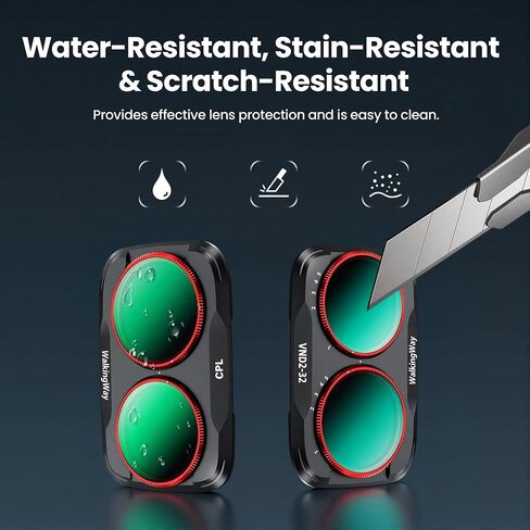 Walking Way Magnetic CPL Filter for DJI Osmo Pocket 4P & Xtra Muse2 Pro, Ultra-Thin Gimbal-Safe Optical Glass Lens Protector, 28-Layer Nano-Coated Anti-Glare Scratch-Resistant Filter Accessories in Saudi Arabia