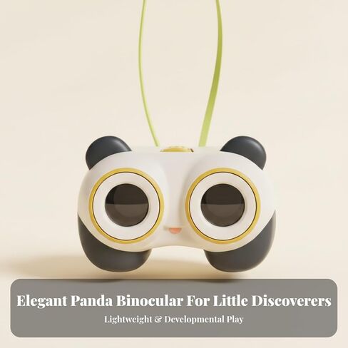 Educational Kids Binoculars Set | Lightweight Compact Design, Toy Binoculars with Strap, Portable, for Pretend Play, Green in Kuwait