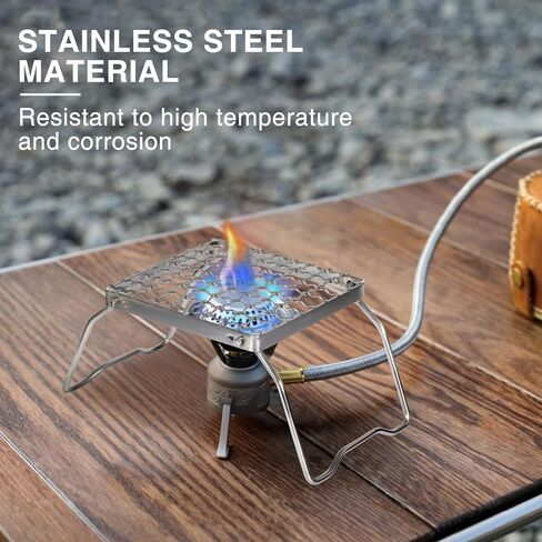 REDCAMP 6" Small Folding Campfire Grill, 304 Stainless Steel Firepit Grill Grate, Heavy Duty Portable Camping Grill with Carrying Bag for Outdoor Cooking Backpacking Hiking Picnics BBQ in Saudi Arabia