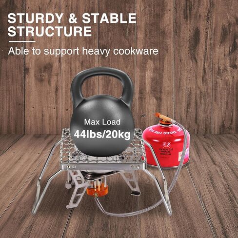 REDCAMP 6" Small Folding Campfire Grill, 304 Stainless Steel Firepit Grill Grate, Heavy Duty Portable Camping Grill with Carrying Bag for Outdoor Cooking Backpacking Hiking Picnics BBQ in Saudi Arabia