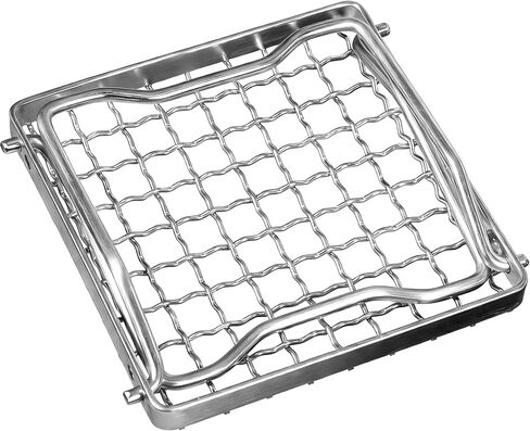 REDCAMP 6" Small Folding Campfire Grill, 304 Stainless Steel Firepit Grill Grate, Heavy Duty Portable Camping Grill with Carrying Bag for Outdoor Cooking Backpacking Hiking Picnics BBQ in Saudi Arabia
