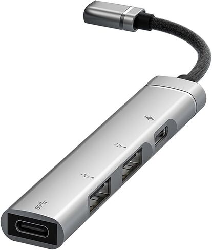 Type C to USB Hub Adapter for Phones, Tablets,Connect USB Devices to Your Type C Port Aluminum Alloy Shells Heat Sink in Kuwait