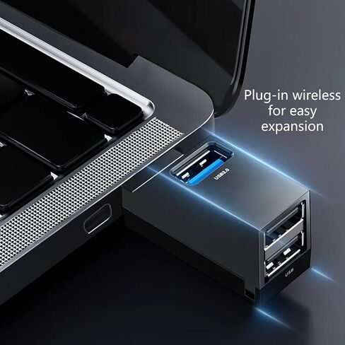 3 Port USB C Hub Adapter High Data Transfer Easy Connection for Laptop PC Multiple Devices in Saudi Arabia