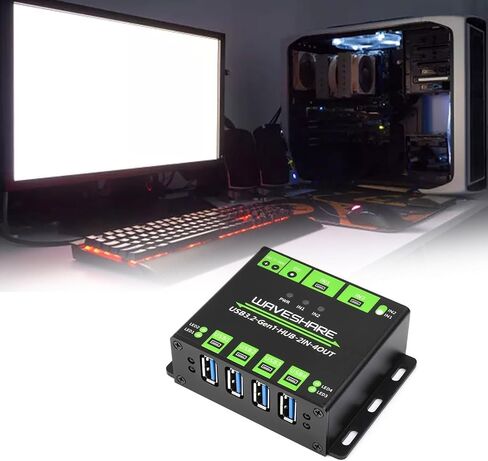 USB 3.2 Hub With Hosts Support, Expand 4X USB Ports, Industrial Grade Chip MTT Technology, Stable And Fast For Office, Home, Industrial Grade USB Hub in Saudi Arabia