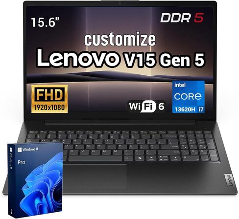 Lenovo V-Series V15 Business Laptop, Intel Core i7-13620H, 15.6" FHD in Kuwait