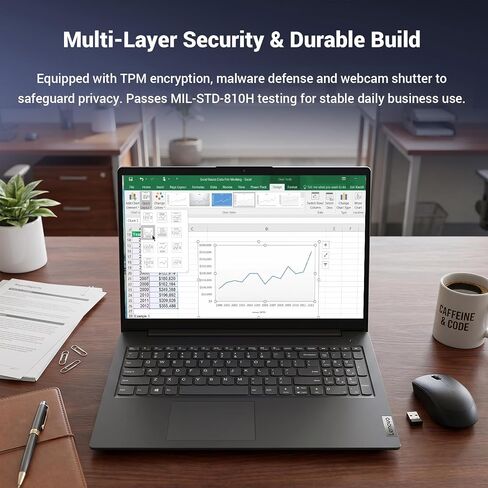 Lenovo V-Series V15 Business Laptop, Intel Core i7-13620H, 15.6" FHD in Kuwait