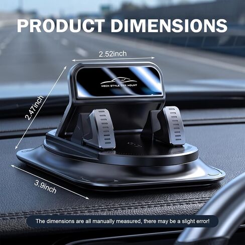 WZP 360Degree Rotation Dashboard Phone Holder for Car with Double Layer Pad in Saudi Arabia