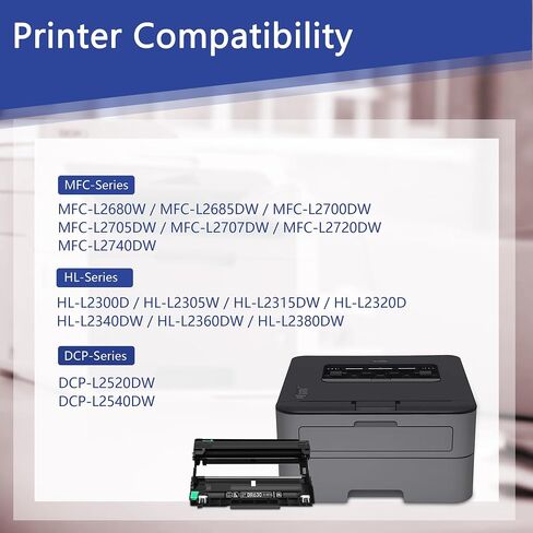 DR630 DR-630 Drum Unit (Not Toner) Replacement for Brother DR 630 Drum TN660 TN630 for HL-L2300D HL-L2320D HL-L2305W MFC-L2700DW HL-L2360DW HL-L2380DW DCP-L2540DW MFC-L2720DW Printer Black, 1-Pack in Saudi Arabia