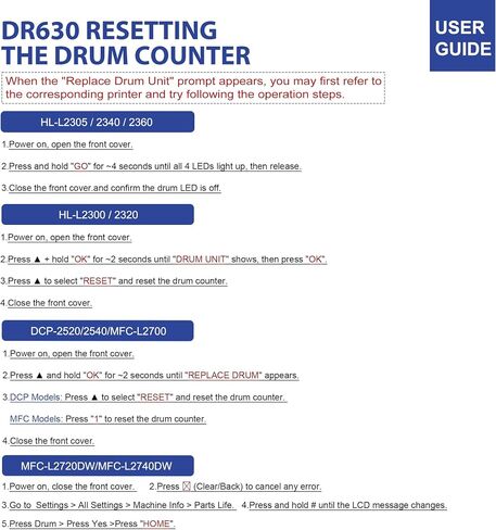 DR630 DR-630 Drum Unit (Not Toner) Replacement for Brother DR 630 Drum TN660 TN630 for HL-L2300D HL-L2320D HL-L2305W MFC-L2700DW HL-L2360DW HL-L2380DW DCP-L2540DW MFC-L2720DW Printer Black, 1-Pack in Saudi Arabia
