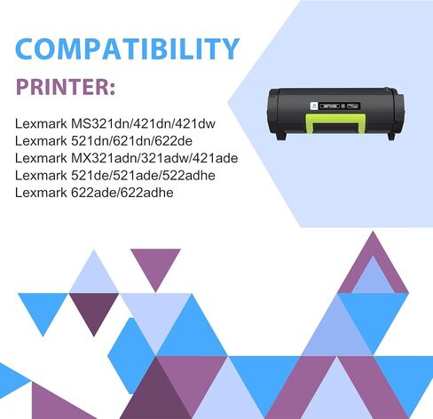56F1H00 56F1000 MS521 Black Toner Cartridge for Lexmark 56F1H00 MS621 MS321 in Saudi Arabia