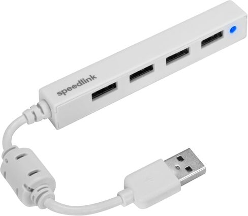 موزع USB رفيع ذو 4 منافذ من Speedlink INT-SL-140000-BK - أسود in Saudi Arabia