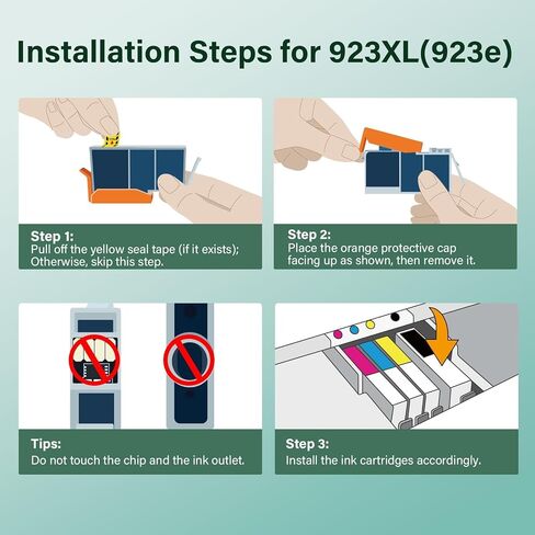 923XL 923 8130e 8125e Ink Cartridges Combo Pack for HP Printers OfficeJet in Kuwait