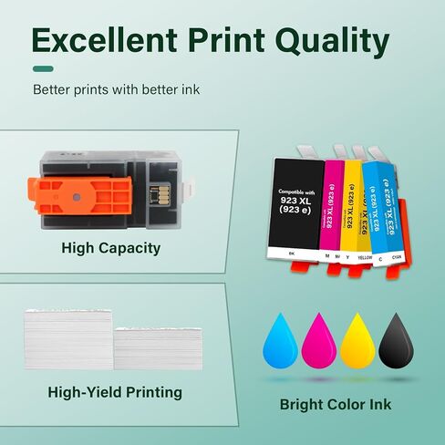 923XL 923 8130e 8125e Ink Cartridges Combo Pack for HP Printers OfficeJet in Kuwait