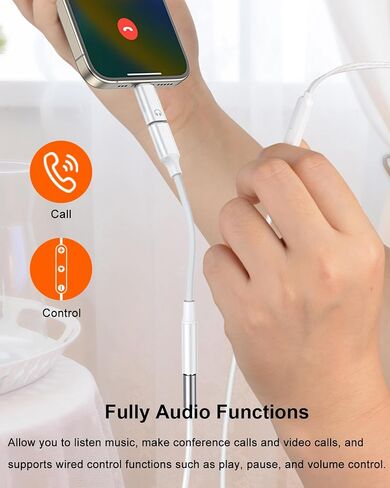 AreMe 2 Pack Headphone Adapter for Lightning to USB C Male and 3.5mm Female in Saudi Arabia