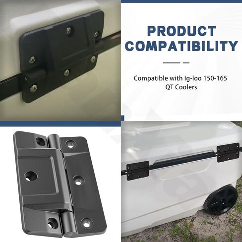 2 Pcs Cooler Oversized Mechanical Hinges for Ig-loo 150-165QT Coolers in Saudi Arabia