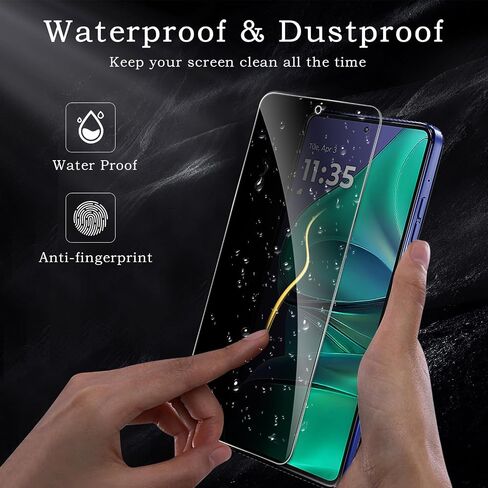[2+2 Pack] Privacy Screen Protector for Motorola Moto G Stylus 2025, Anti-Spy Shatterproof Tempered Glass with Camera Lens Tempered Glass 9H Hardness Bubble Free Anti-Glare Case Friendly in Saudi Arabia