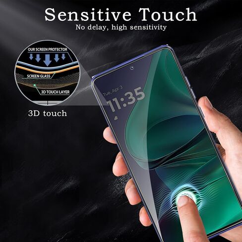 [2+2 Pack] Privacy Screen Protector for Motorola Moto G Stylus 2025, Anti-Spy Shatterproof Tempered Glass with Camera Lens Tempered Glass 9H Hardness Bubble Free Anti-Glare Case Friendly in Saudi Arabia