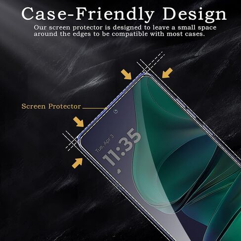 [2+2 Pack] Privacy Screen Protector for Motorola Moto G Stylus 2025, Anti-Spy Shatterproof Tempered Glass with Camera Lens Tempered Glass 9H Hardness Bubble Free Anti-Glare Case Friendly in Saudi Arabia