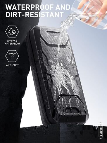 Mumba Carrying Case Compatible with Steam Deck 2022, Protective EVA Hard Shell and Waterproof Surface, Portable Travel Carry Handbag Pouch for Steam Deck Console & Accessories[Large Capacity](Black) in Saudi Arabia