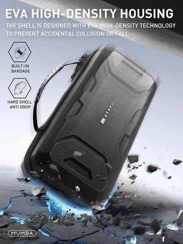 Mumba Carrying Case Compatible with Steam Deck 2022, Protective EVA Hard Shell and Waterproof Surface, Portable Travel Carry Handbag Pouch for Steam Deck Console & Accessories[Large Capacity](Black) in Saudi Arabia