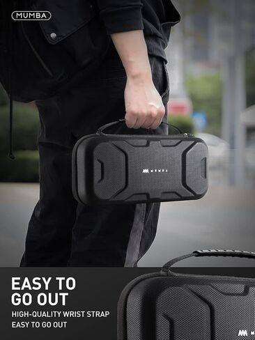 Mumba Carrying Case Compatible with Steam Deck 2022, Protective EVA Hard Shell and Waterproof Surface, Portable Travel Carry Handbag Pouch for Steam Deck Console & Accessories[Large Capacity](Black) in Saudi Arabia