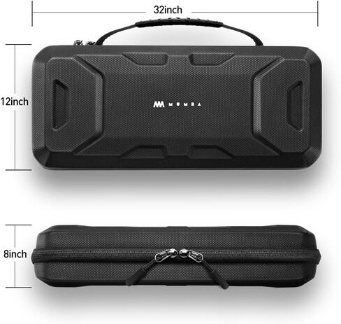 Mumba Carrying Case Compatible with Steam Deck 2022, Protective EVA Hard Shell and Waterproof Surface, Portable Travel Carry Handbag Pouch for Steam Deck Console & Accessories[Large Capacity](Black) in Saudi Arabia