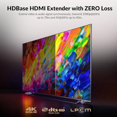 AV Access HDBaseT 4K60Hz HDMI Extender Over Ethernet 230ft (4KEX70-L) in Saudi Arabia