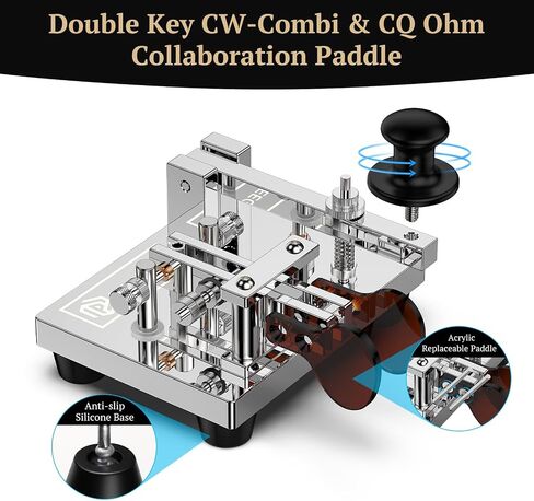 Putikeeg CQ Ohm Double Key CW-Combi (CWCOMBI) GHD Key x CQ Ohm Collaboration Paddle in Saudi Arabia